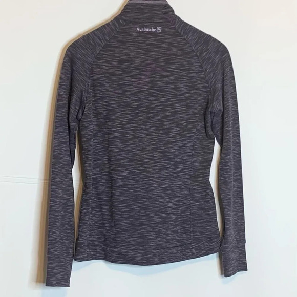 Avalanche | Loma Snap Sweatshirt Thumbholes Zip Pockets Purple - Picture 5 of 9